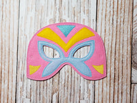 Luchador Mask In the Hoop Embroidery Design - SET OF 9 Masks - 5x7 6x10