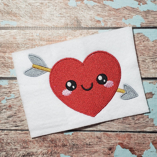 Stabby Heart Embroidery Design - 5 sizes