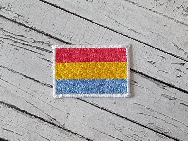 3 Stripe Pride Flag Embroidery Design - 4x4