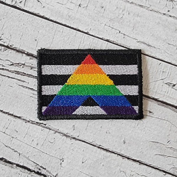 Gay Straight Ally Pride Flag Embroidery Design - 4x4