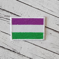 3 Stripe Pride Flag Embroidery Design - 4x4