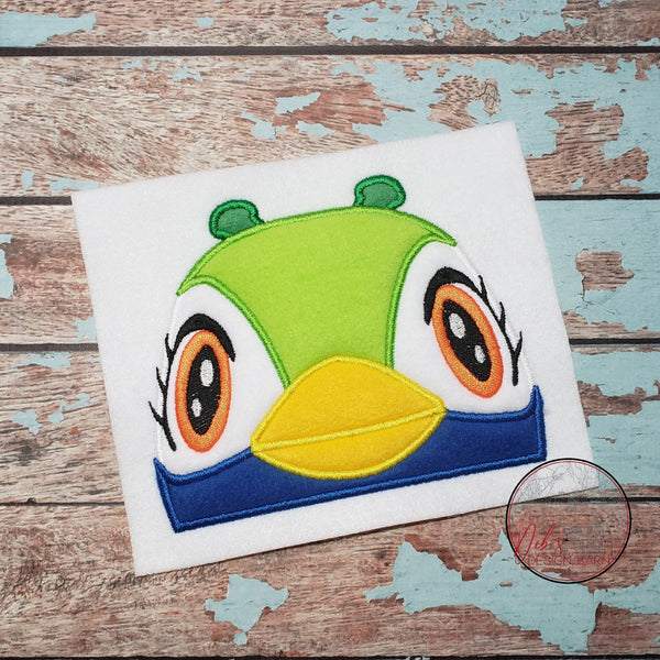 Animal Crossing Julia Applique Embroidery Design - 4x4 5x7