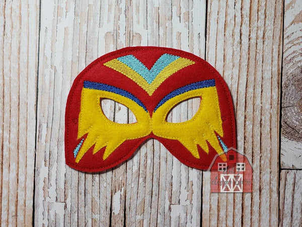 Luchador Mask In the Hoop Embroidery Design - 5x7 6x10