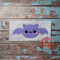 Halloween Bat Applique Embroidery Design - 4x4 5x7 6x10