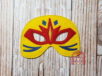 Luchador Mask In the Hoop Embroidery Design - 5x7 6x10