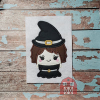 Cute Halloween Applique Embroidery Designs Set 2- 4x4 5x7 6x10