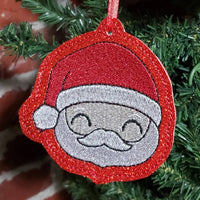 Santa Christmas Tree Ornament ITH Project - 4x4