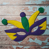 Mardi Gras Mask In the Hoop Embroidery Design - 5x7 6x10