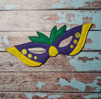 Mardi Gras Mask In the Hoop Embroidery Design - 5x7 6x10